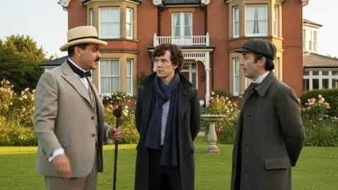 AI Video from prompt: Три мужчины о чём-то спорят. Кинематогрофический