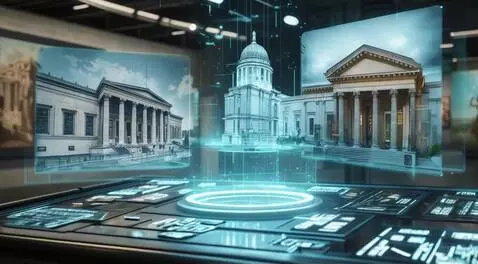 AI Video from prompt: вокруг панели начинают появляться голографически