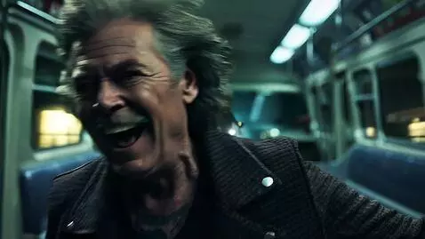 AI Video from prompt: A sequence of elderly men and women, stylishly d