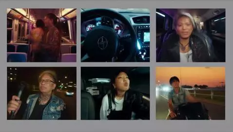 AI Video from prompt: A sequence of elderly men and women, stylishly d