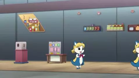 AI Video from prompt: Anime shark girl undressing in a strip club