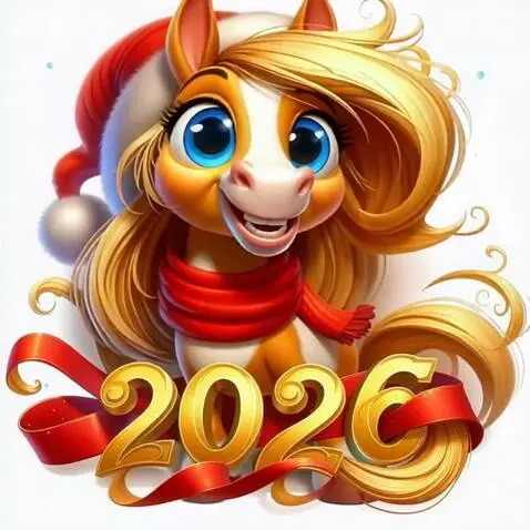 AI Video from prompt: Лошадь танцует, улыбается и подмигивает