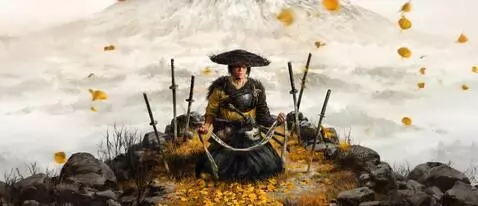 AI Video from prompt: девушка сидит дует ветер летят листья