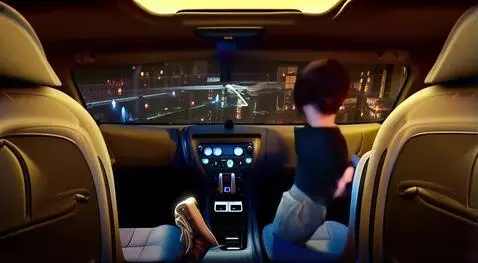 AI Video from prompt: Man dancing in the car