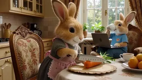 AI Video from prompt: крупным планом милый пушистый светло-коричневый 