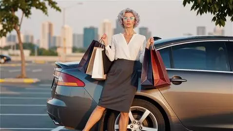 AI Video from prompt: Женщина , 40 лет, модельной внешности, красивая,