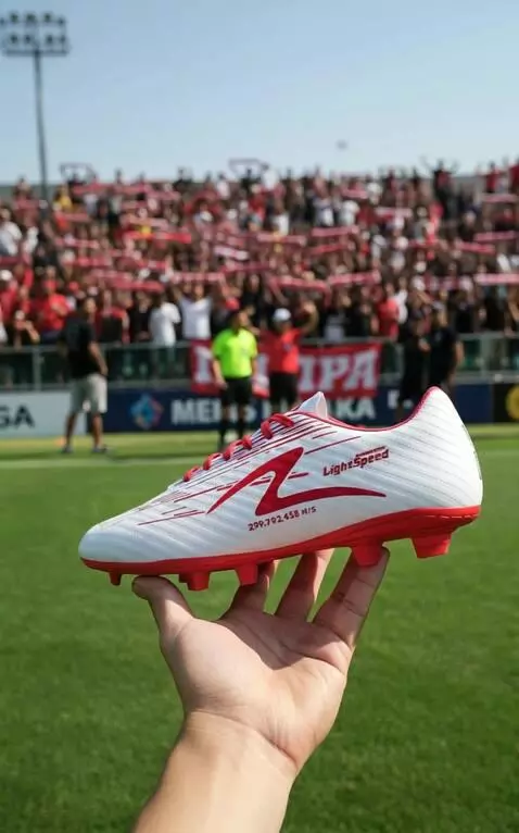 AI Video from prompt: tangan memegang sepatu sambil menggoyangkan seca