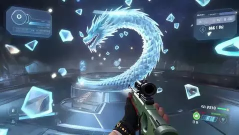 AI Video from prompt: Black gloves adorned with rings gripping an AWP 