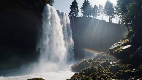 AI Video from prompt: Падение с водопада