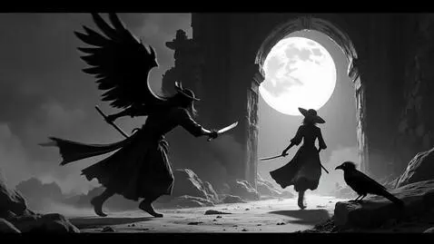 AI Video from prompt: Japanese anime noir, black and white, 6 seconds,