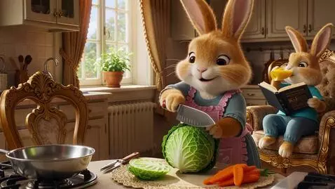 AI Video from prompt: крупным планом милый пушистый светло-коричневый 