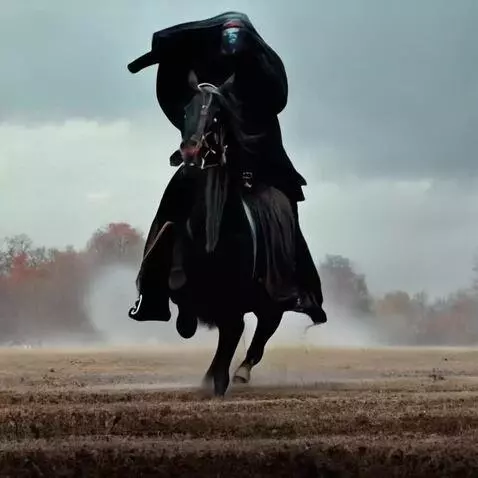 AI Video from prompt: скачет лошадь по полю