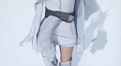 AI Video from prompt: Молодая блондинка одетая в белый пиджак белую ру