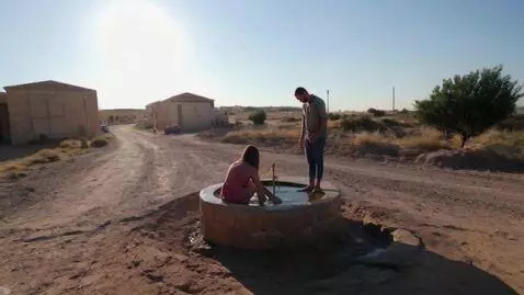 AI Video from prompt: Jesus and the Woman at the Well In the heat of t