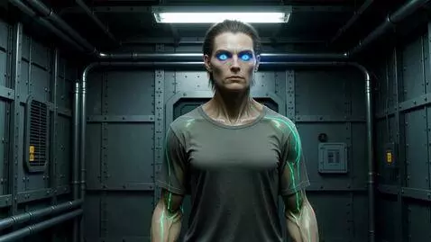 AI Video from prompt: a hyper realistic time-lapse of a human transfor