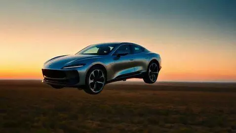 AI Video from prompt: car is flying air