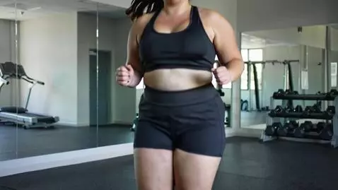 AI Video from prompt: milf with huge breast jumping up and down xxx