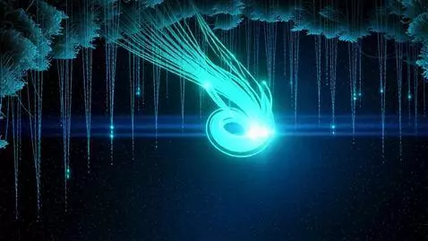 AI Video from prompt: Quantum transcription recycling the future in rh