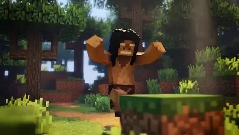 AI Video from prompt: Video Idea: Tarzan’s Epic Minecraft Adventure  D