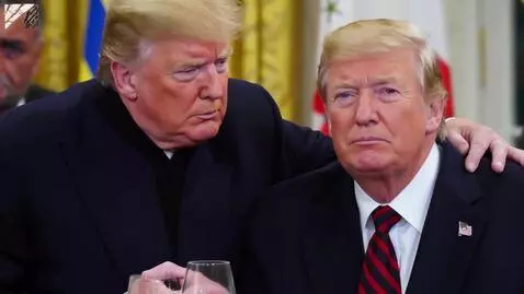 AI Video from prompt: Donald Trump is visiting Putin to celebrate new 