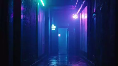 AI Video from prompt: Title: "Neon Ghost: Pandora’s Backdoor"  Scene D