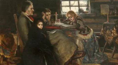 AI Video from prompt: The girl is reading a book, the others are liste