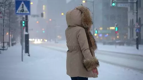 AI Video from prompt: Woman-model is posing and demonstrating her hood