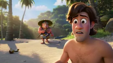 AI Video from prompt: Vertical 9:16 animated comedy clip, DreamWorks-s