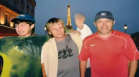 AI Video from prompt: The men turn their heads in different directions