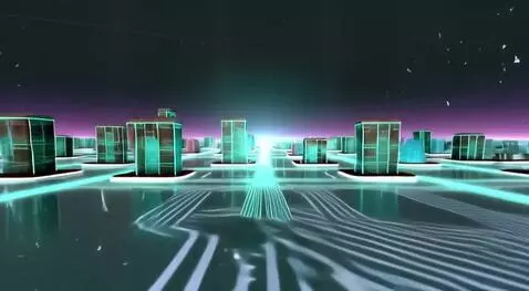 AI Video from prompt: A cinematic cyberpunk sequence, aerial view of N