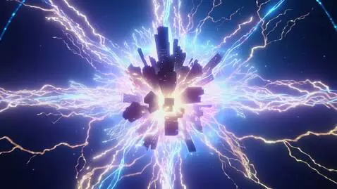 AI Video from prompt: A surreal cyberpunk vision, top-down view of the