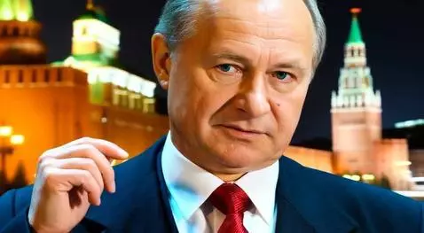 AI Video from prompt: Мужчина в строгом костюме на фоне ночного кремля