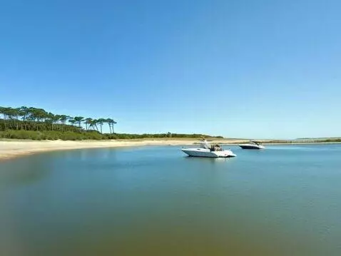 AI Video from prompt: The camera moves forward vertiginously, a jet-bl