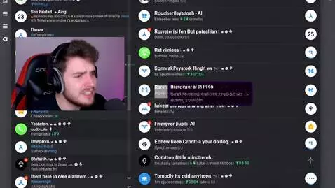 AI Video from prompt: A web 3 grinder in discord crying after ge gets 