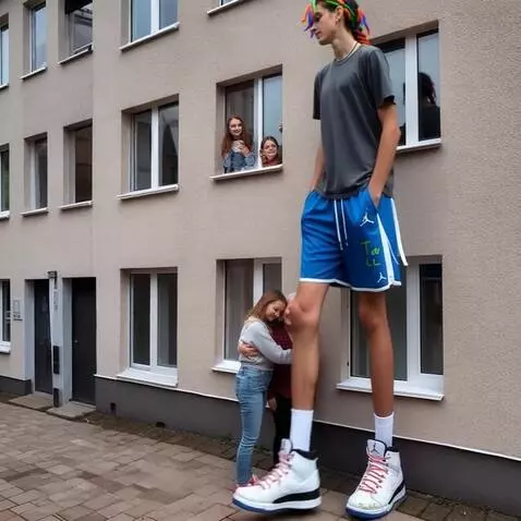 AI Video from prompt: Walking slowly on the street. Camera following t