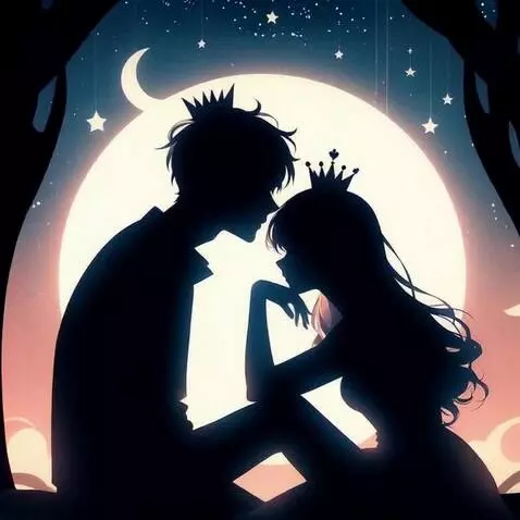 AI Video from prompt: Looking and kissing