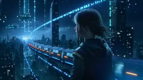 AI Video from prompt: Scene . Waiting for the Train. A cinematic ultra