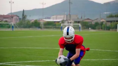 AI Video from prompt: "A young player who is ready to fulfill his drea