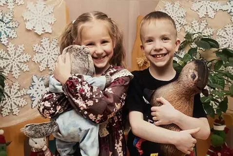 AI Video from prompt: They smile and look at the camera.