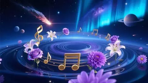 AI Video from prompt: Beyond the solar system, stars sparkle against a