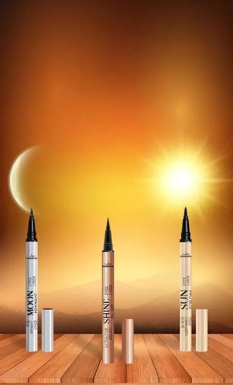 AI Video from prompt: Cosmetics are elegantly laid out on a wooden sur