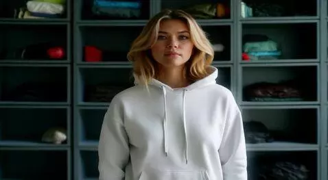 AI Video from prompt: Лицо девушки меняется от усталого выражения к ра