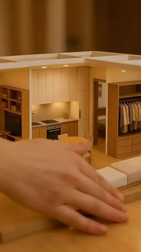 AI Video from prompt: Суперреалистичное вертикальное видео 9:16, где и