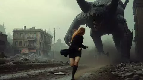 AI Video from prompt: A beautiful seductive brown-haired woman with be