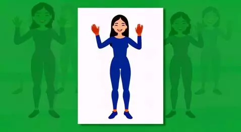 AI Video from prompt: we need a full-length picture of a girl who is h