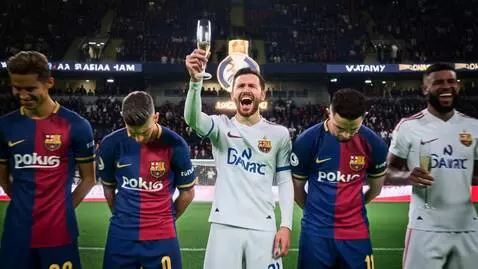 AI Video from prompt: Сцена 1: Большой футбольный стадион, драматическ