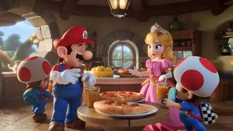 AI Video from prompt: Mario And Luigi Hosting A Pizza Party At Their H
