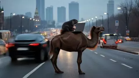 AI Video from prompt: Generate a video of a sea otter wearing glasses 