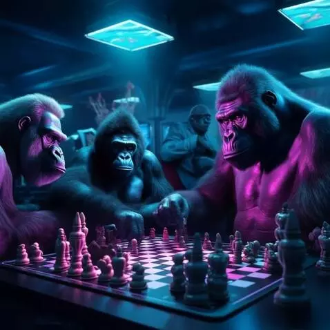 AI Video from prompt: Chess players making moves in the board and punc