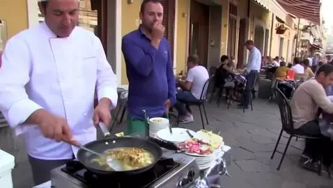 AI Video from prompt: The French eat frogs